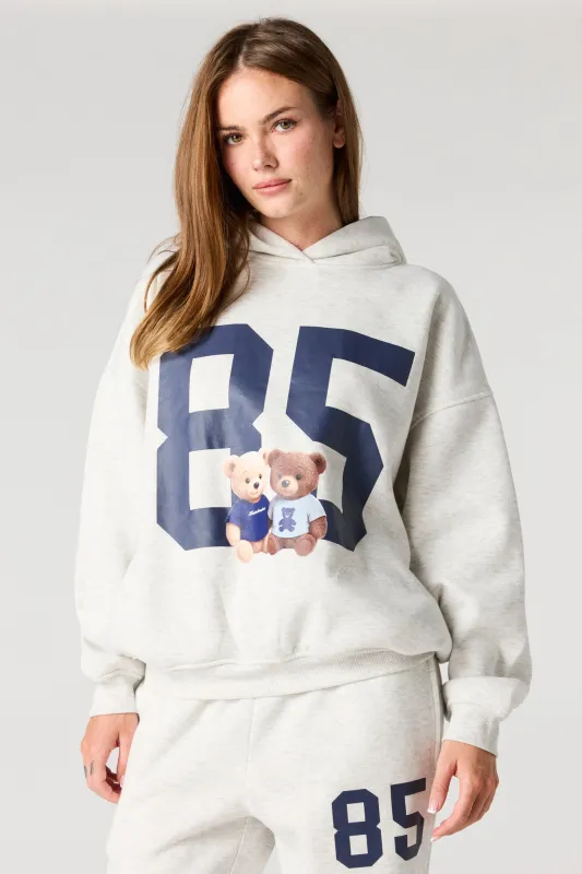 85 Graphic Boxy Fleece Hoodie sold by Urban Planet