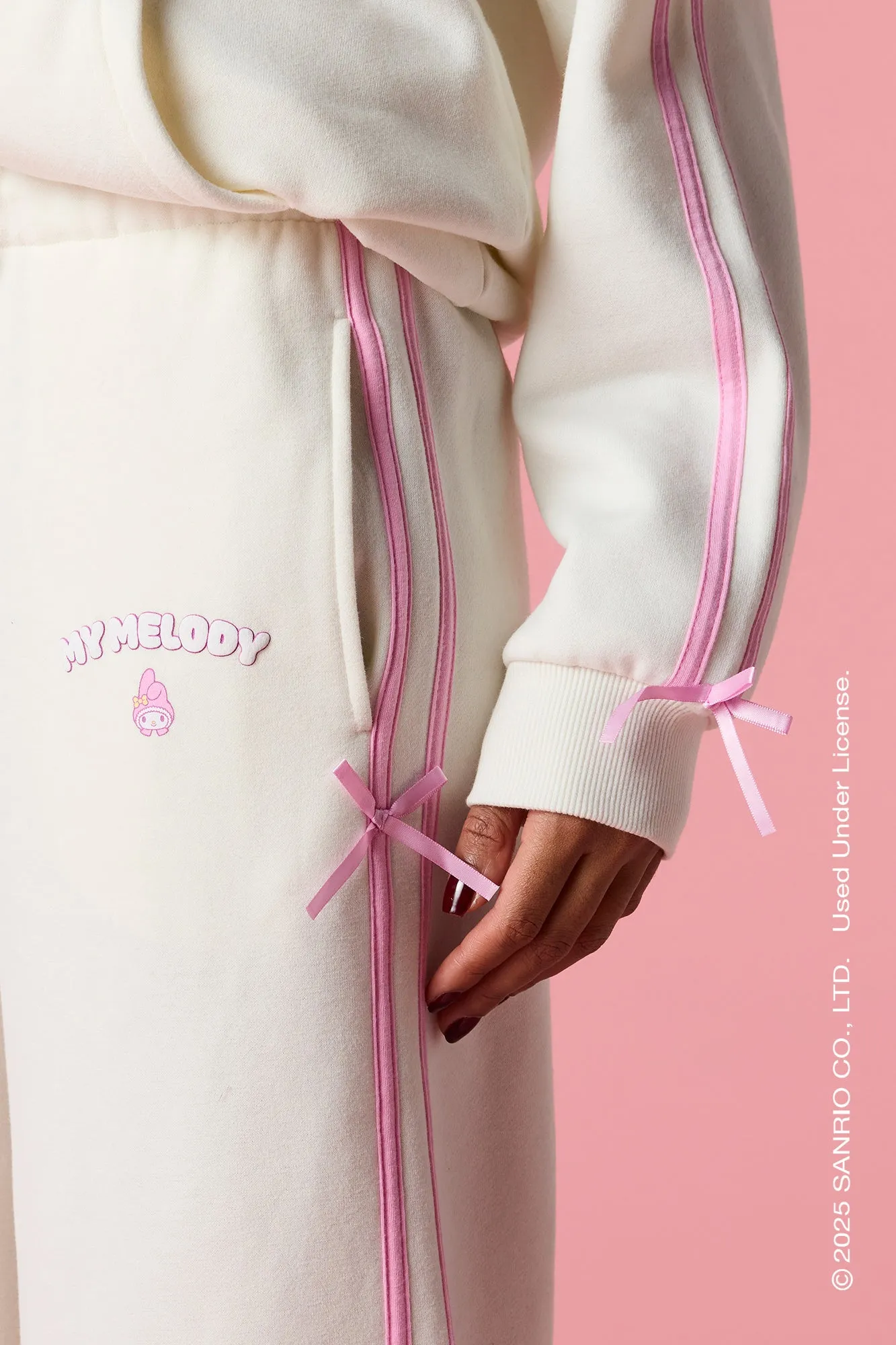 My Melody™ Puff Print 3D Bow Wide Leg Sweatpant sold by Urban Planet product image thumbnail 4