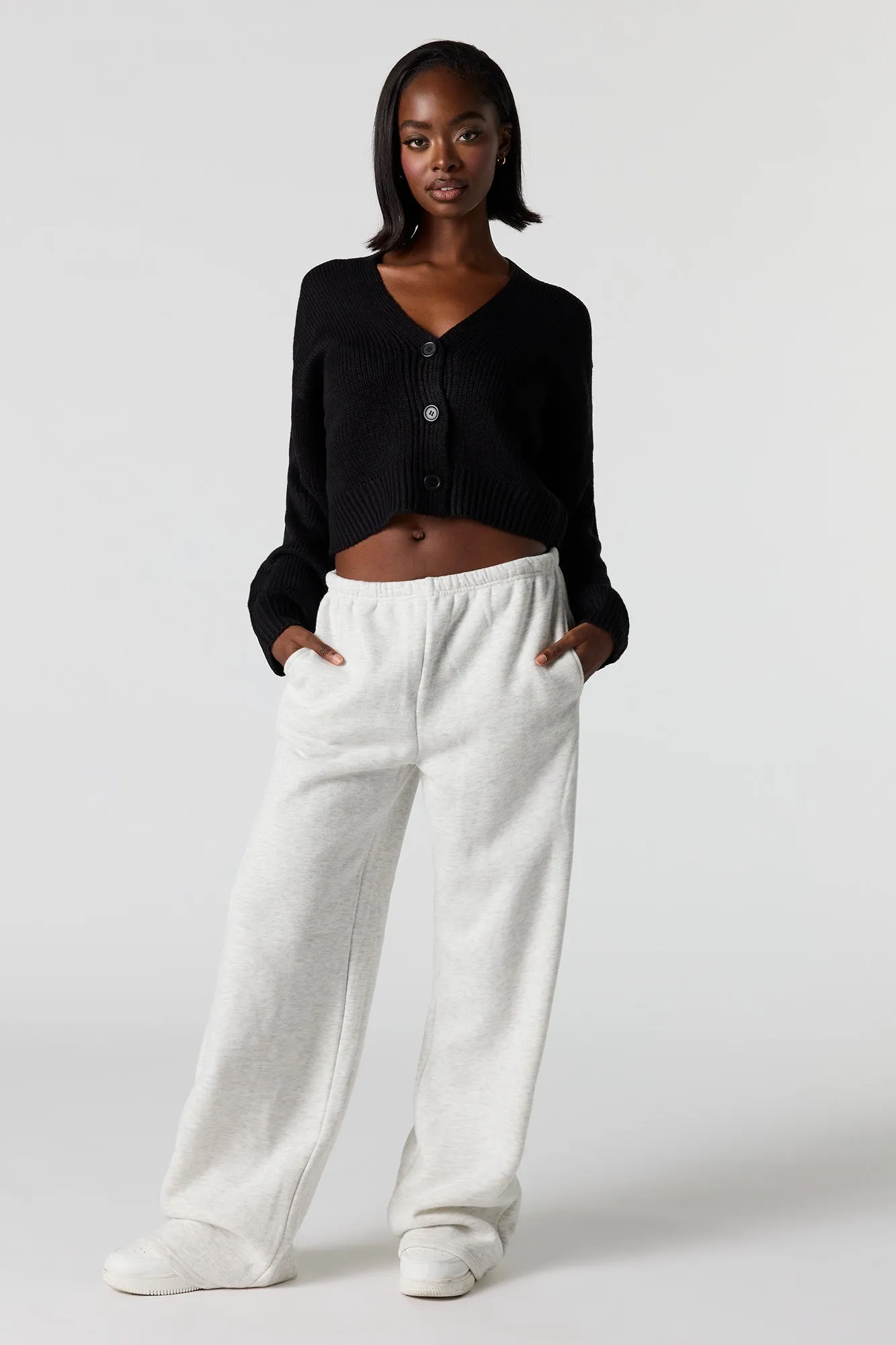 Knit Button-Up Cardigan sold by Urban Planet product image thumbnail 3