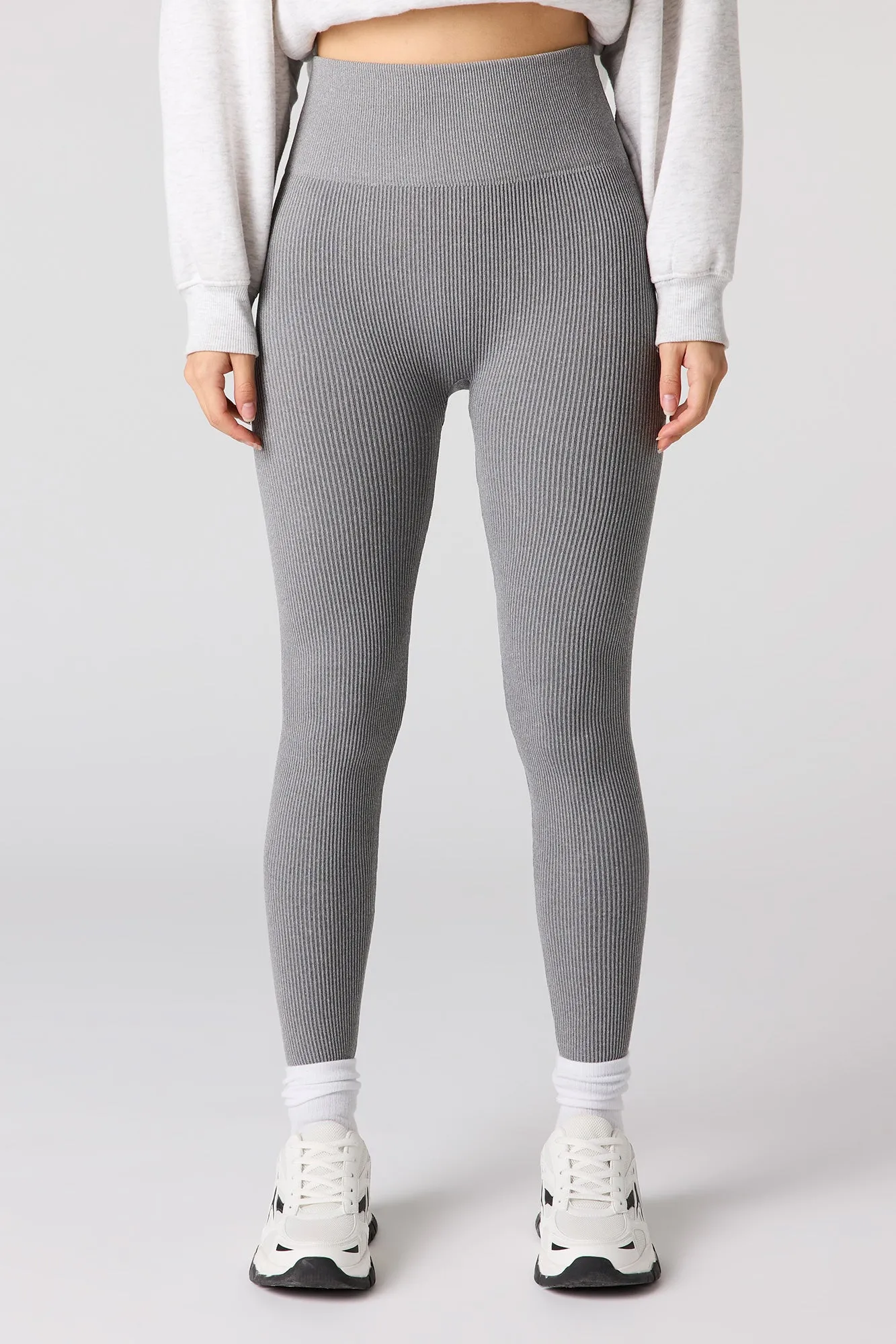 High Rise Seamless Ribbed Legging sold by Urban Planet product image thumbnail 2