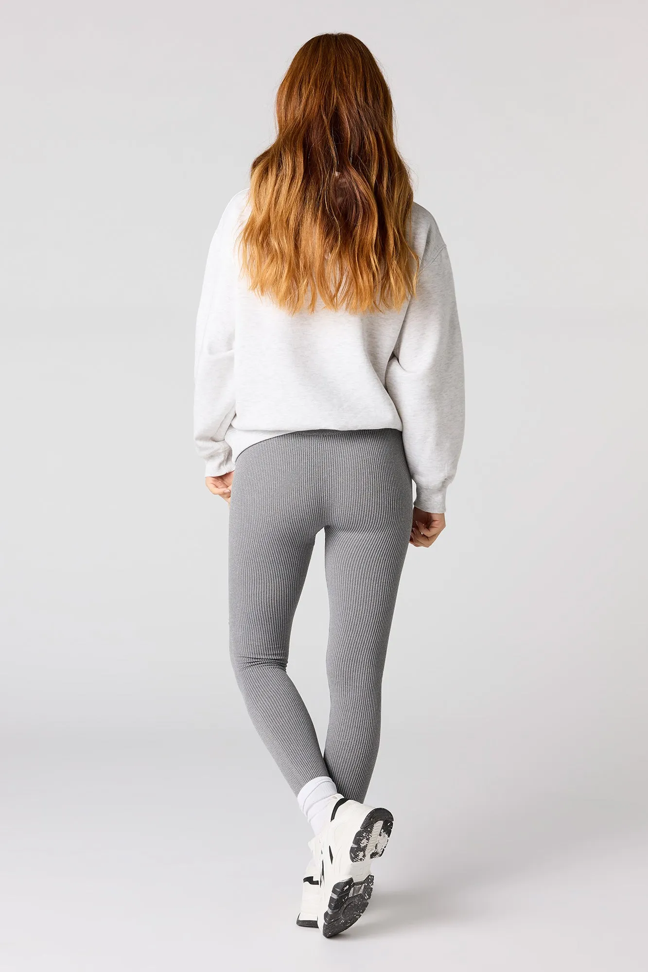 High Rise Seamless Ribbed Legging sold by Urban Planet product image thumbnail 3