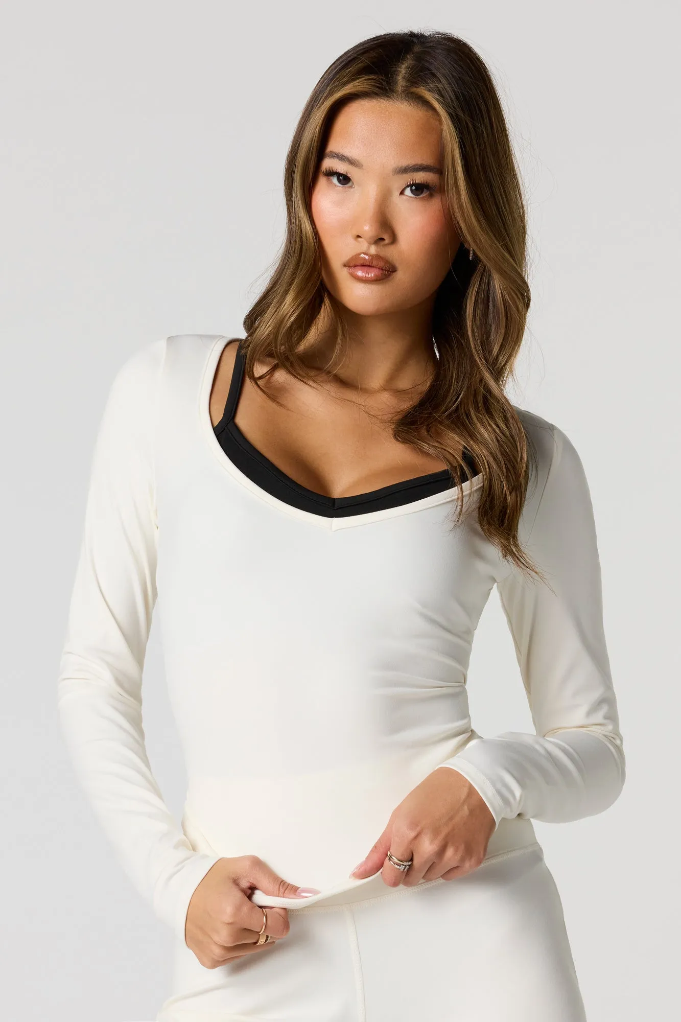 Active Layered Long Sleeve Top sold by Urban Planet