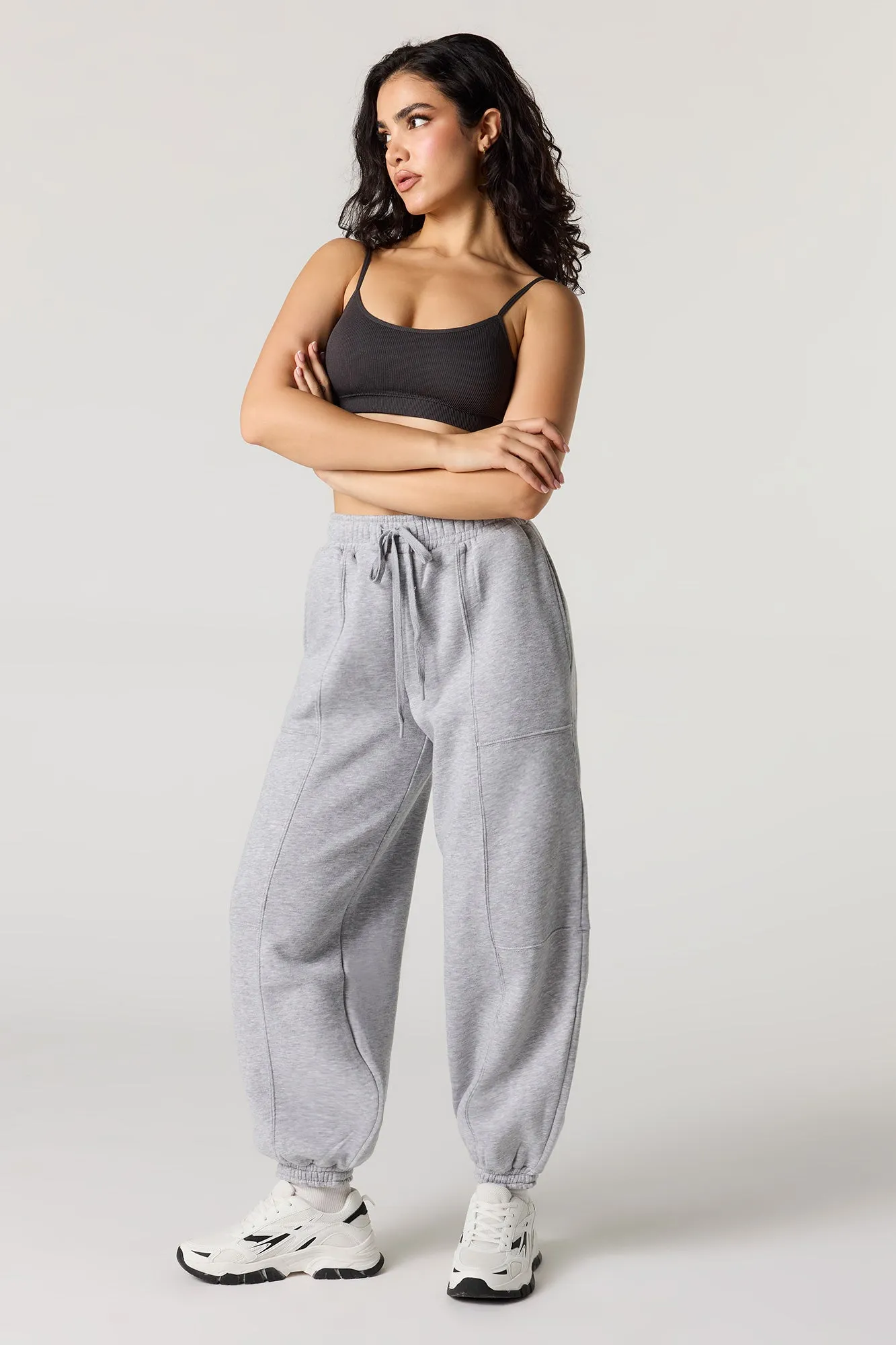 Seamless Ribbed Bralette with Built-In Cups sold by Urban Planet product image thumbnail 3