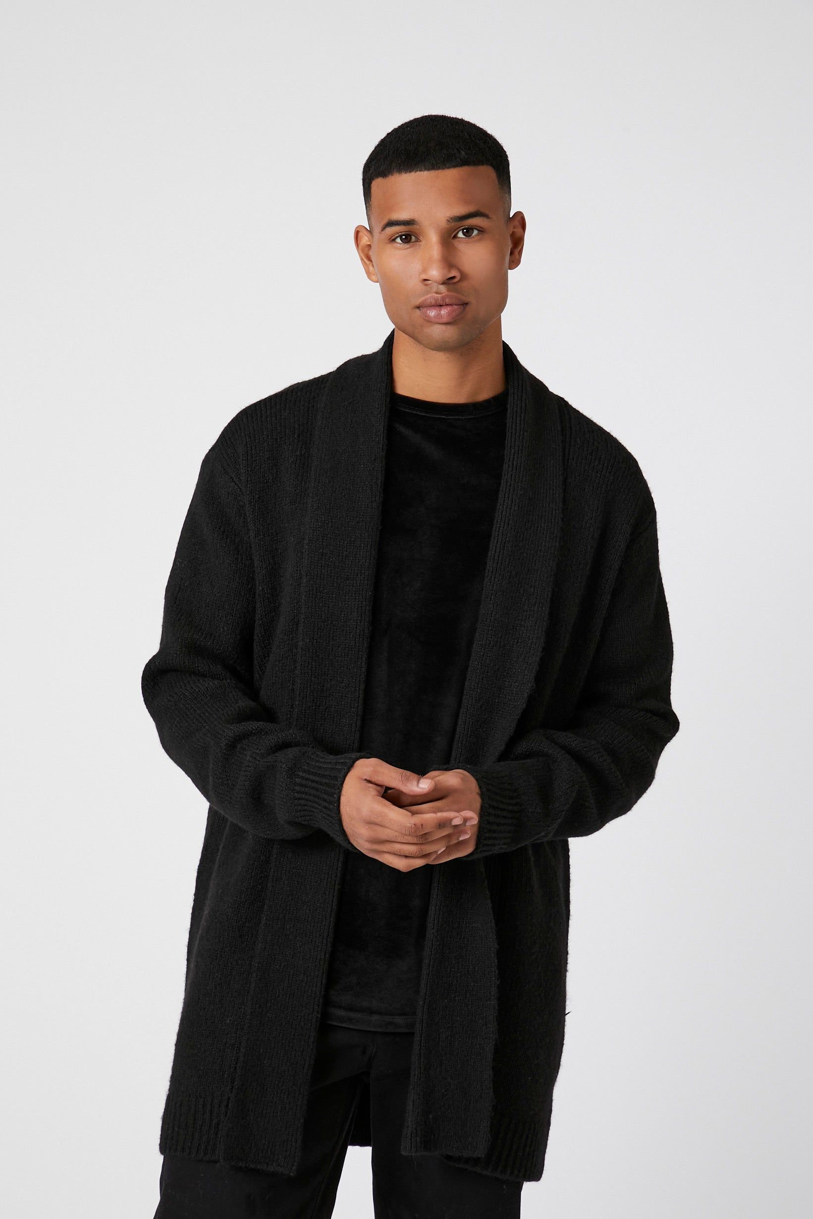 Open Front Knit Cardigan sold by Urban Planet