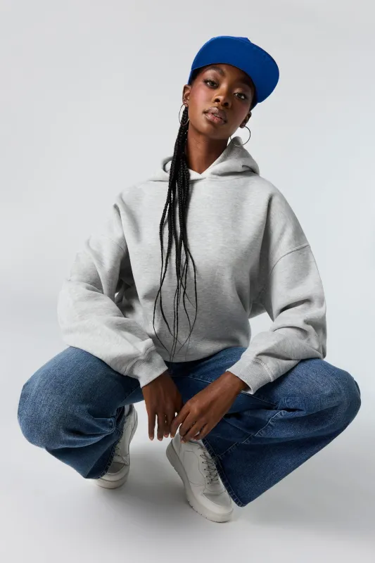 Boxy Fleece Hoodie sold by Urban Planet