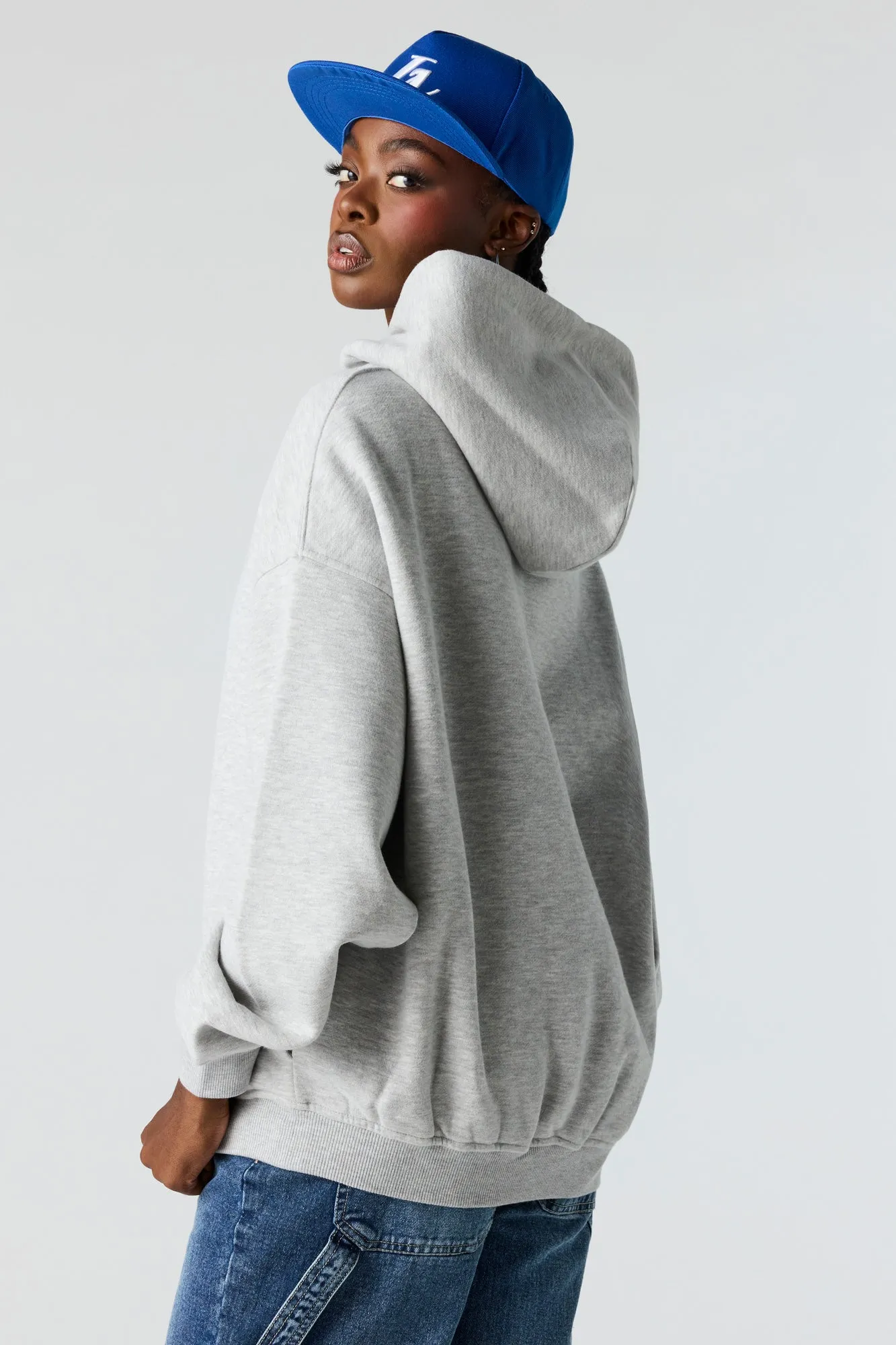Boxy Fleece Hoodie sold by Urban Planet product image thumbnail 2