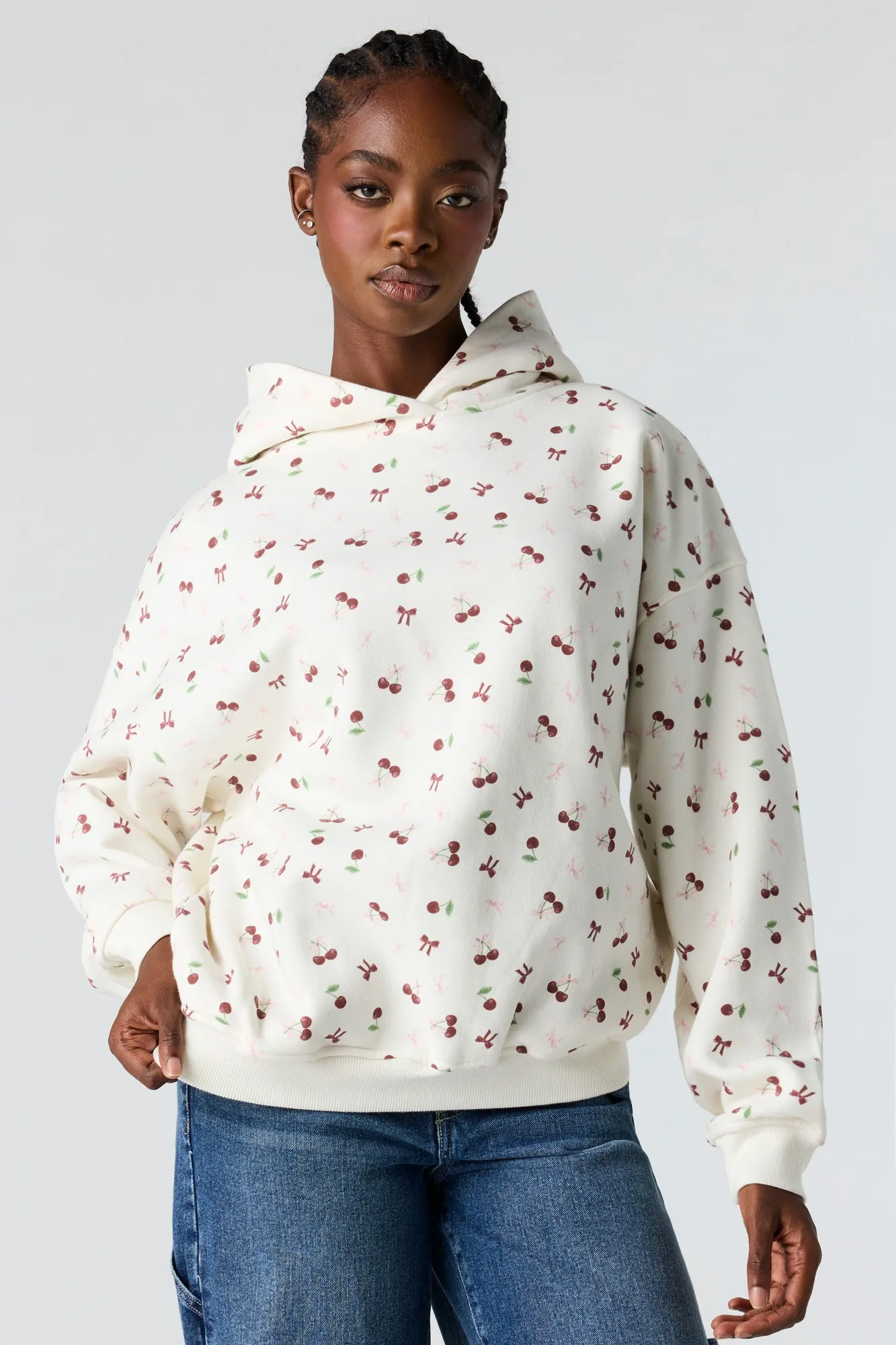Boxy Fleece Hoodie sold by Urban Planet product image thumbnail 5