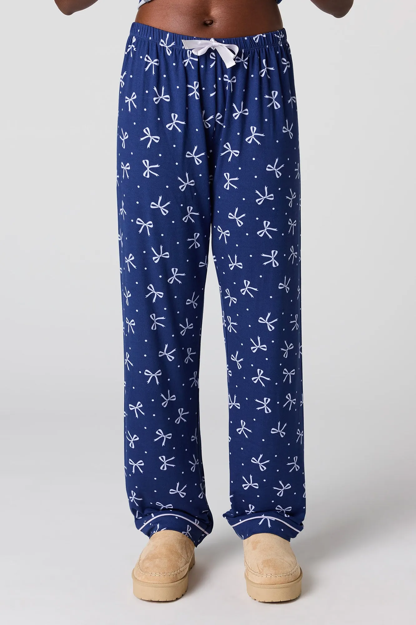 Soft Button-Up Top & Pant Pajama Set sold by Urban Planet product image thumbnail 3