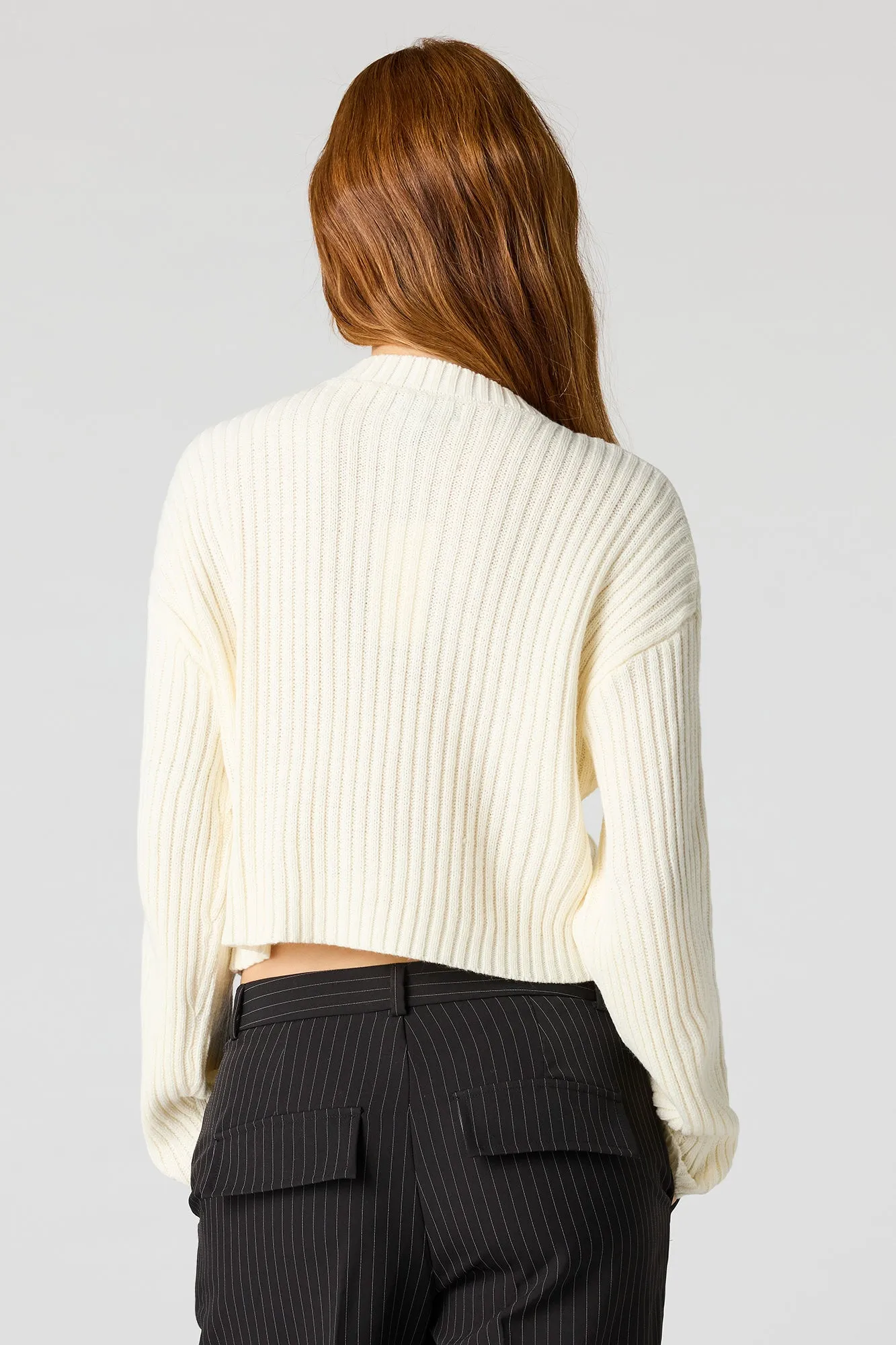Ribbed Knit Sweater sold by Urban Planet product image thumbnail 2