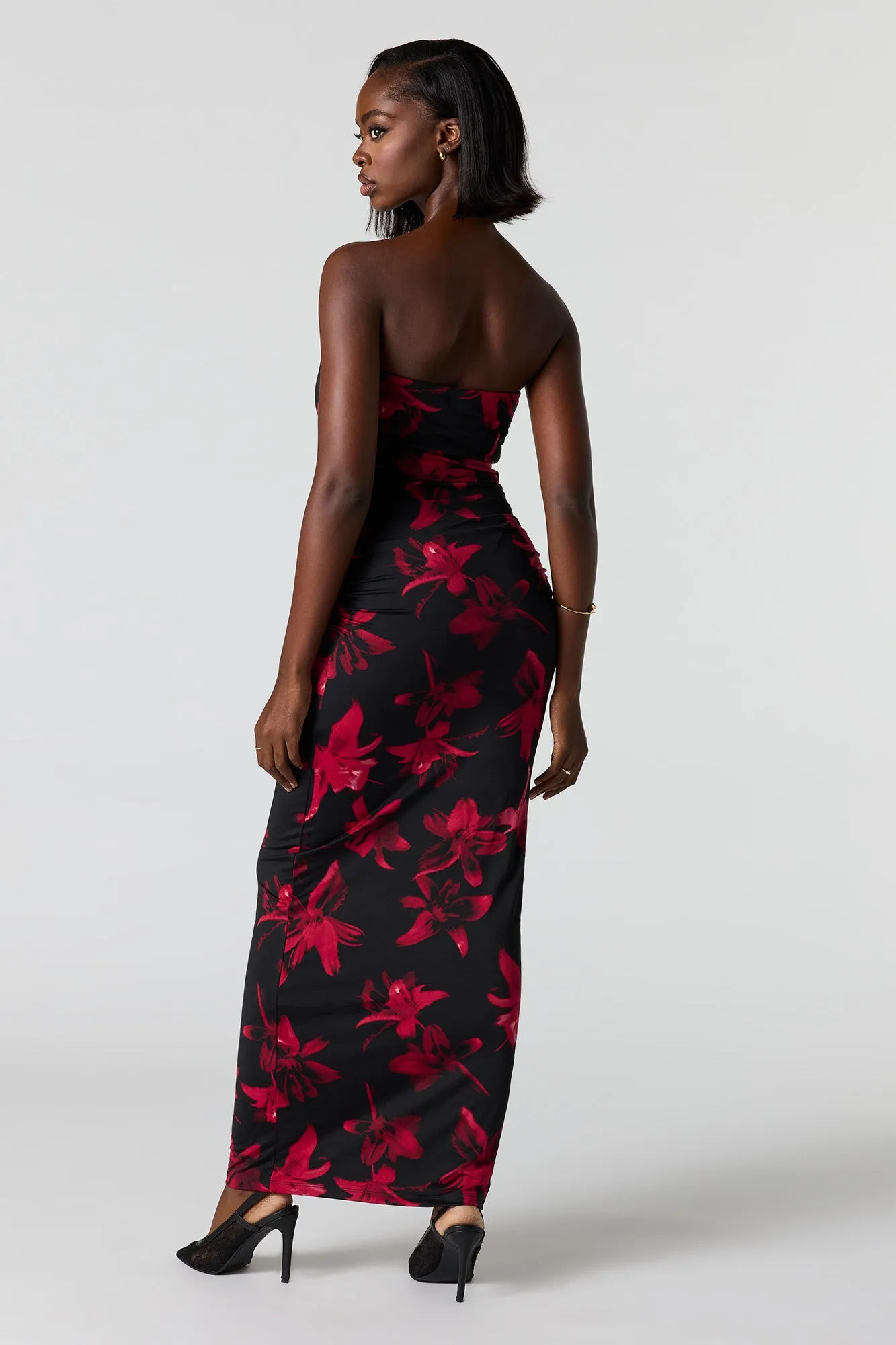 Ruched Tube Maxi Dress sold by Urban Planet product image thumbnail 3