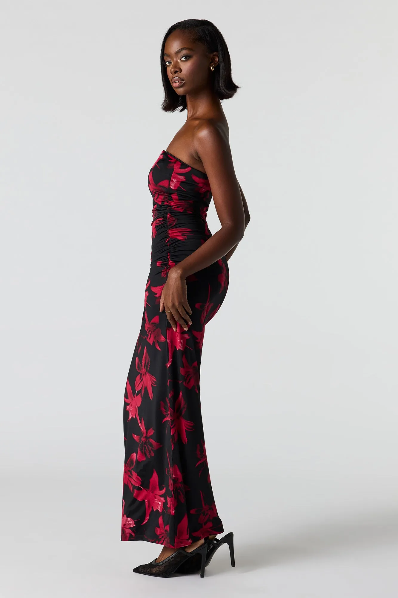 Ruched Tube Maxi Dress sold by Urban Planet product image thumbnail 2