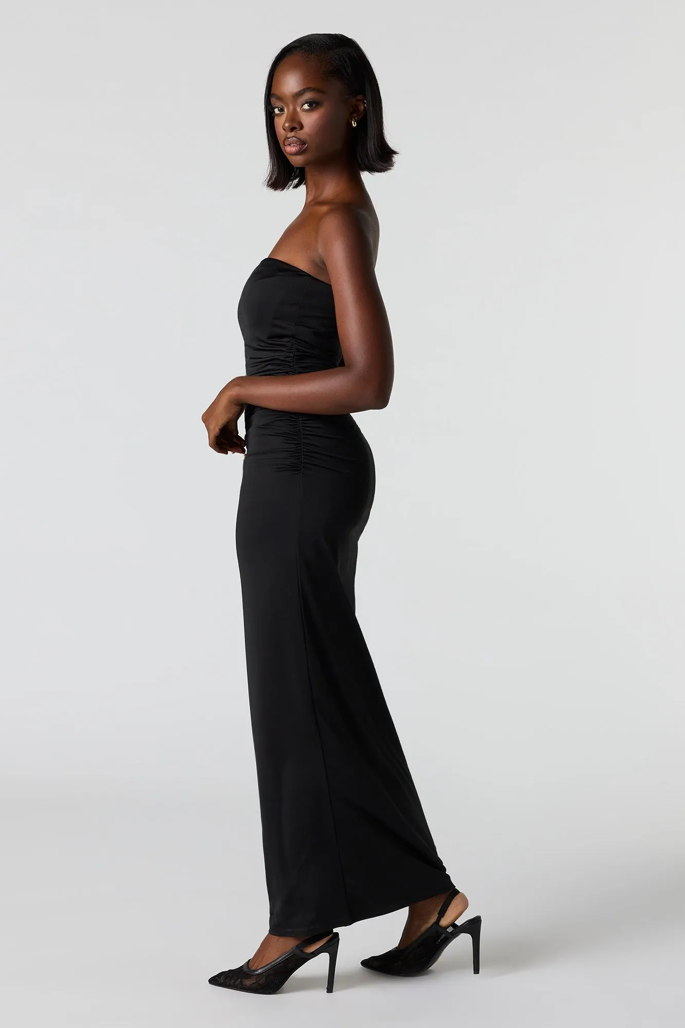 Ruched Tube Maxi Dress sold by Urban Planet product image thumbnail 5