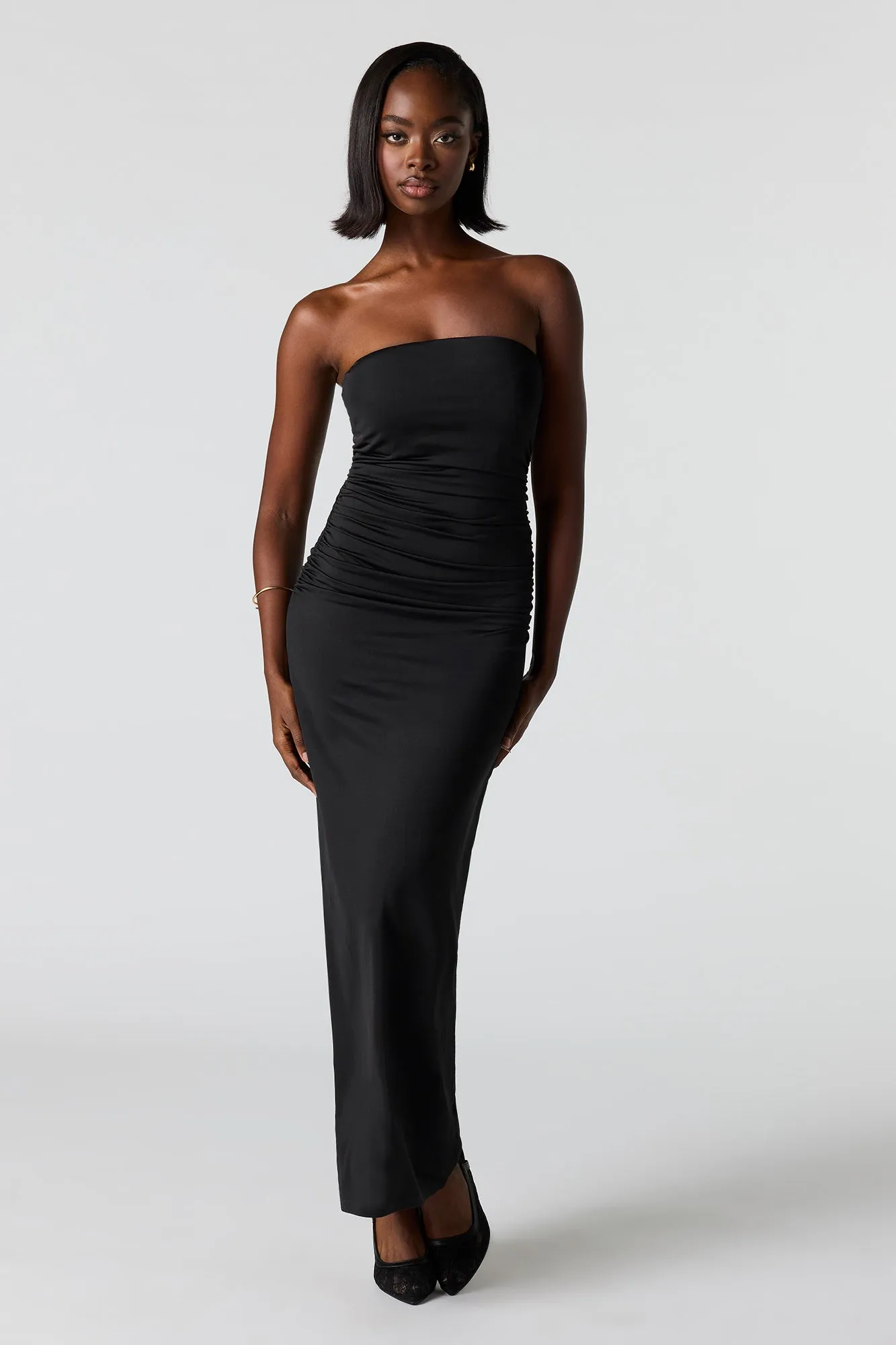 Ruched Tube Maxi Dress sold by Urban Planet product image thumbnail 4