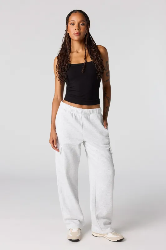Wide Leg Cargo Sweatpant sold by Urban Planet