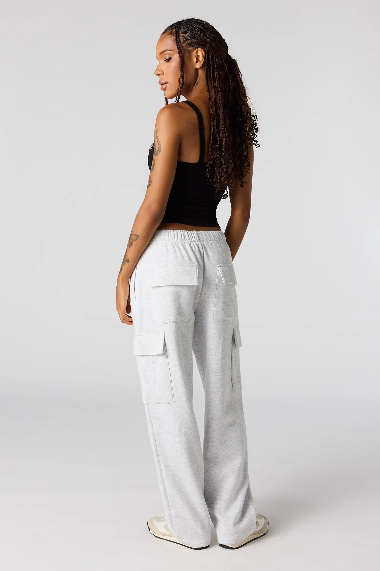 Wide Leg Cargo Sweatpant sold by Urban Planet product image thumbnail 3