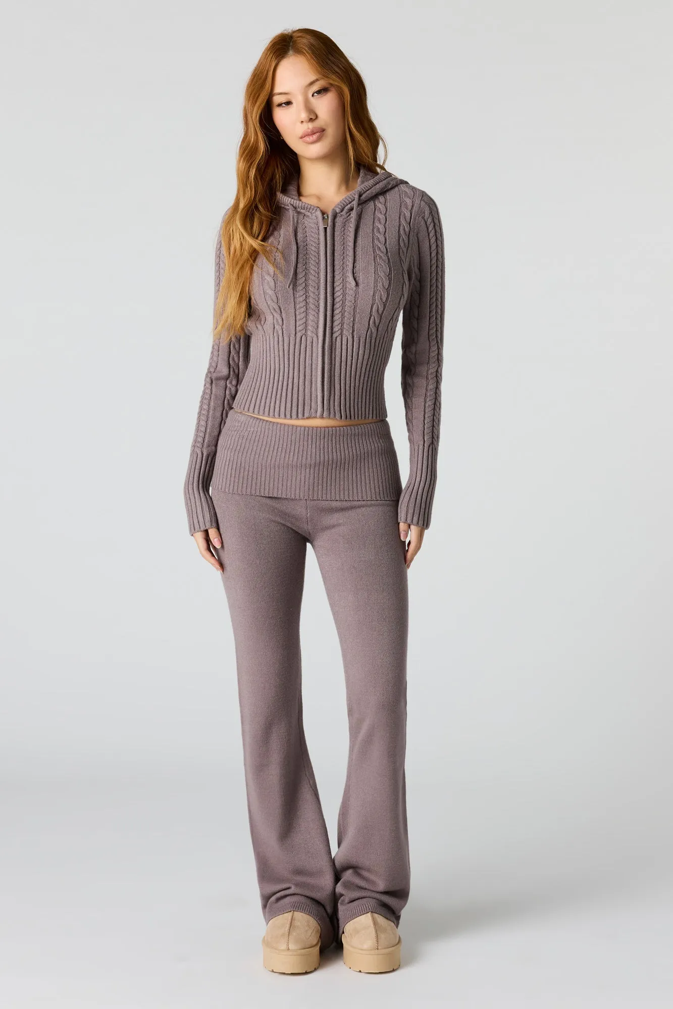 Knit Foldover Flare Pant sold by Urban Planet product image thumbnail 4