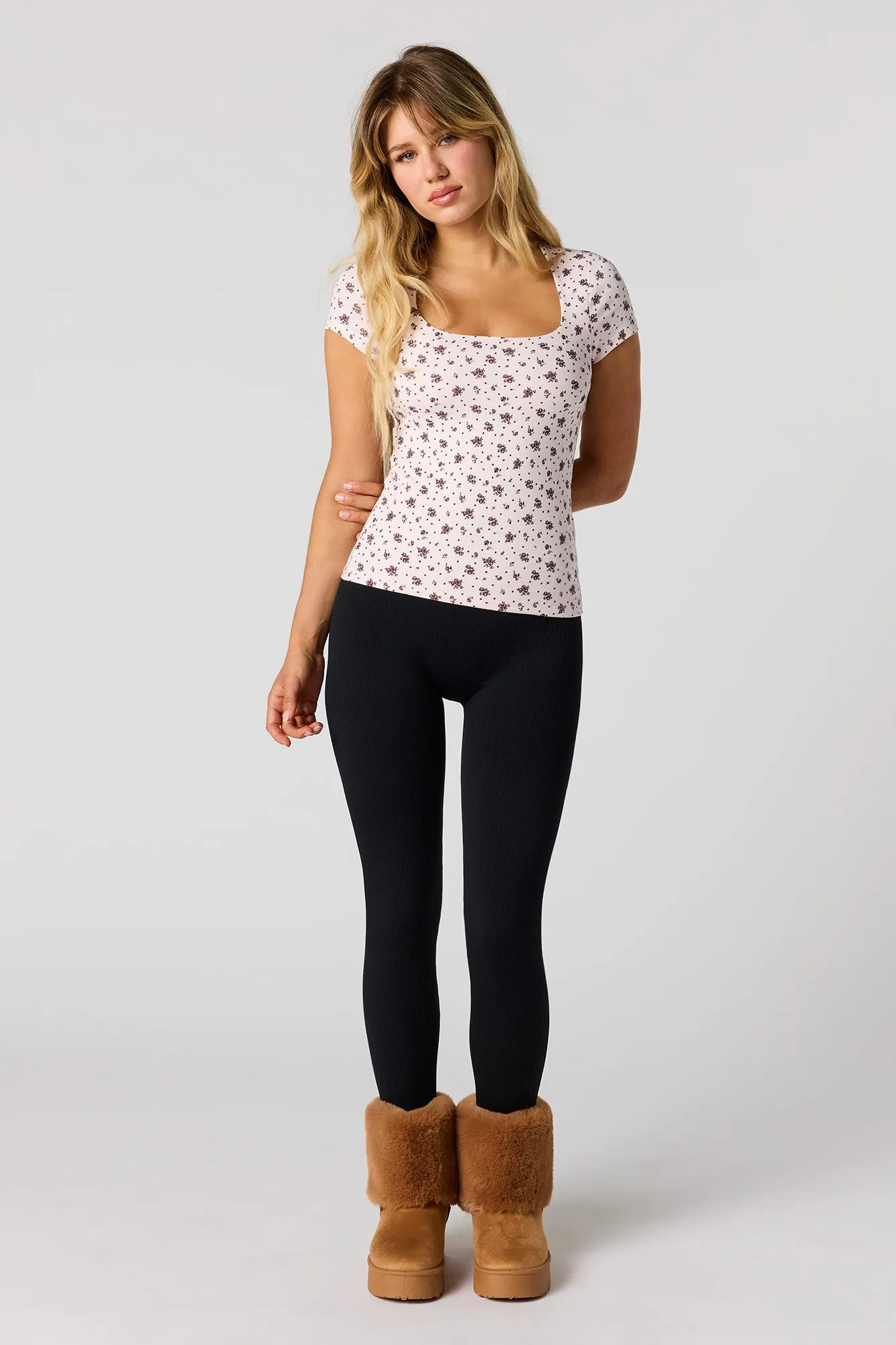 Soft Contour Scoop Neck T-Shirt sold by Urban Planet product image thumbnail 3