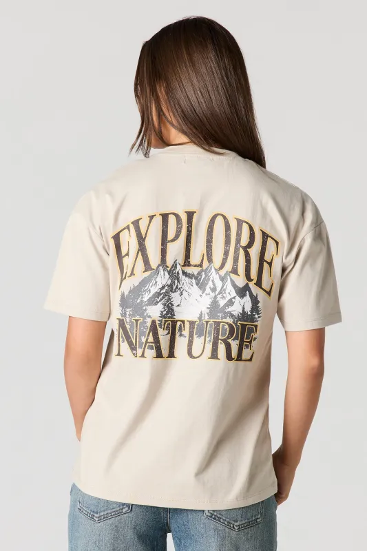 Luxe Heavy Cotton Graphic Boyfriend T-Shirt made by Stitches