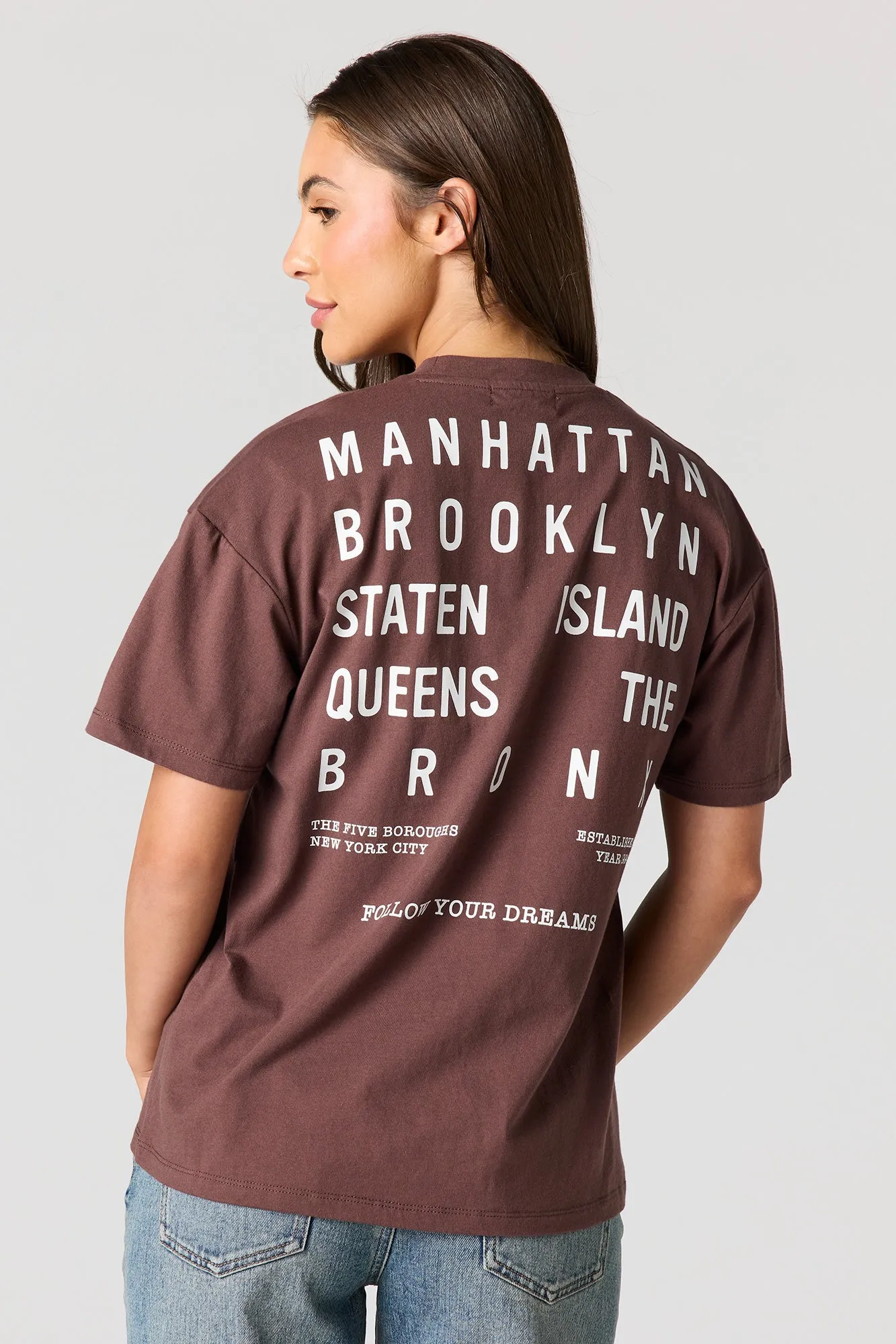 Luxe Heavy Cotton Graphic Boyfriend T-Shirt sold by Urban Planet product image thumbnail 4