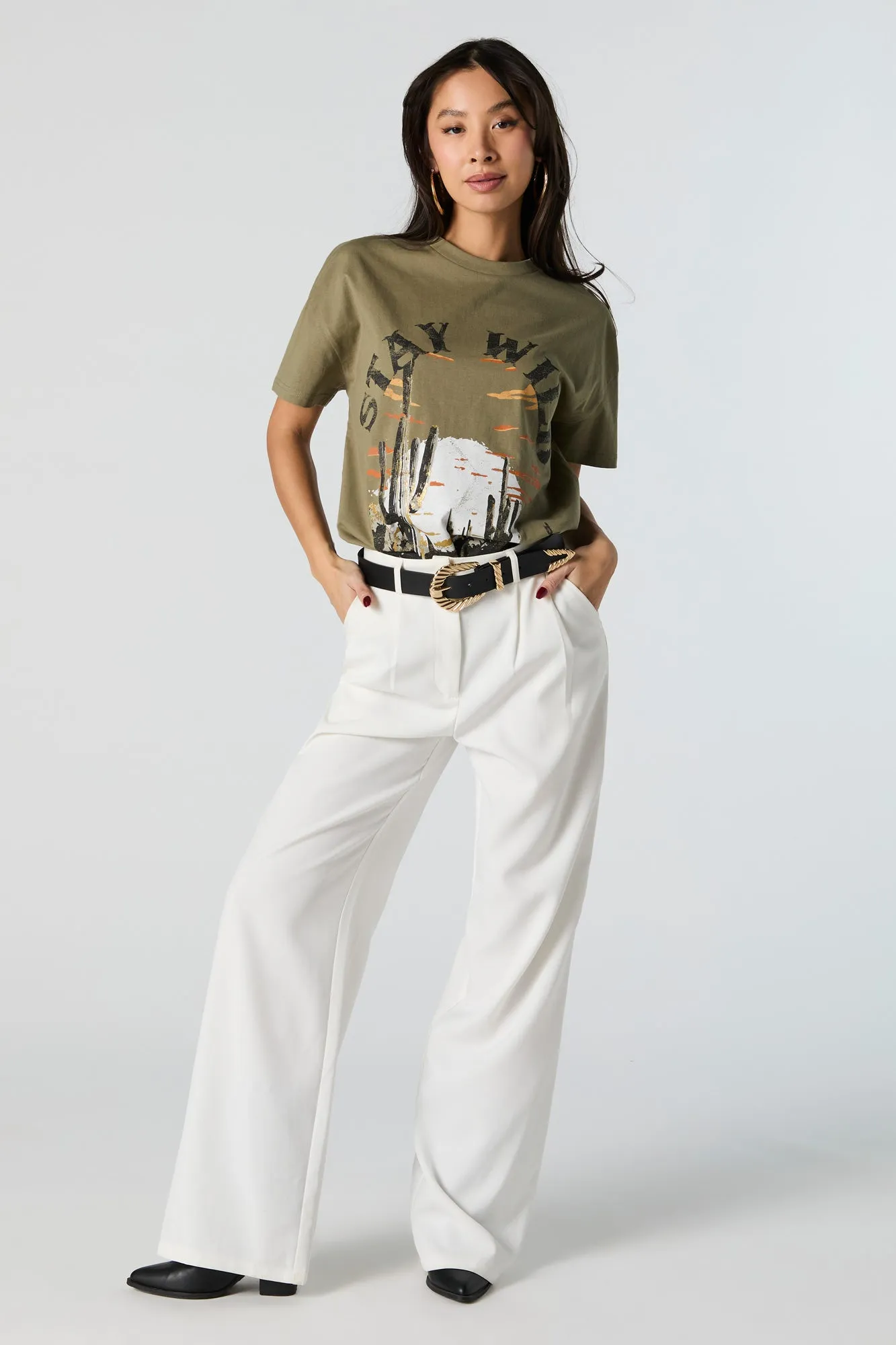 Stay Wild Graphic T-Shirt sold by Urban Planet product image thumbnail 3