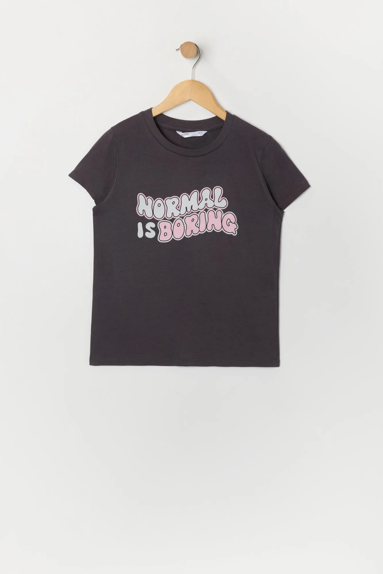 Girls Normal is Boring Graphic T-Shirt sold by Urban Planet