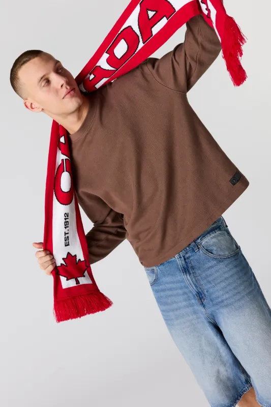 Canada Jacquard Knit Scarf sold by Urban Planet