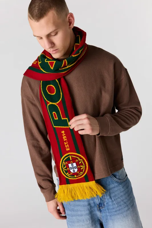 Portugal Jacquard Knit Scarf sold by Urban Planet