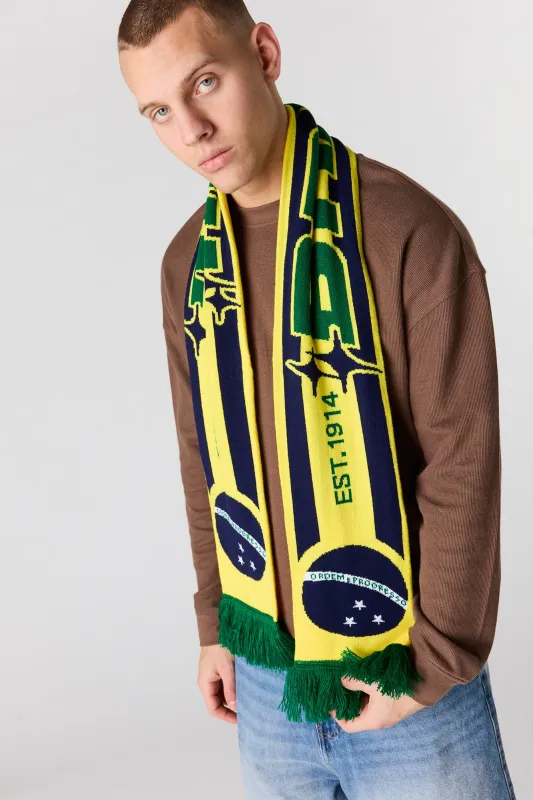 Brazil Jacquard Knit Scarf sold by Urban Planet
