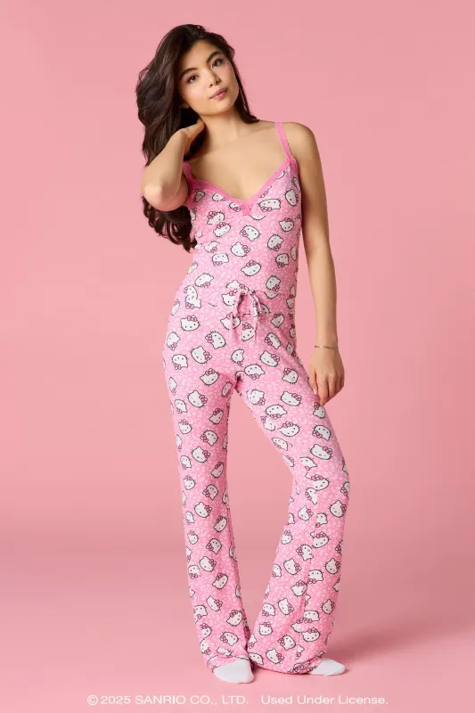 Hello Kitty® Print Lace Trim Tank & Pant Pajama Set sold by Urban Planet
