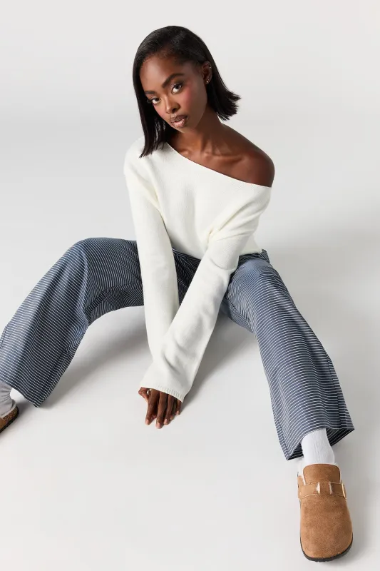 Poplin Wide Leg Pajama Pant sold by Urban Planet