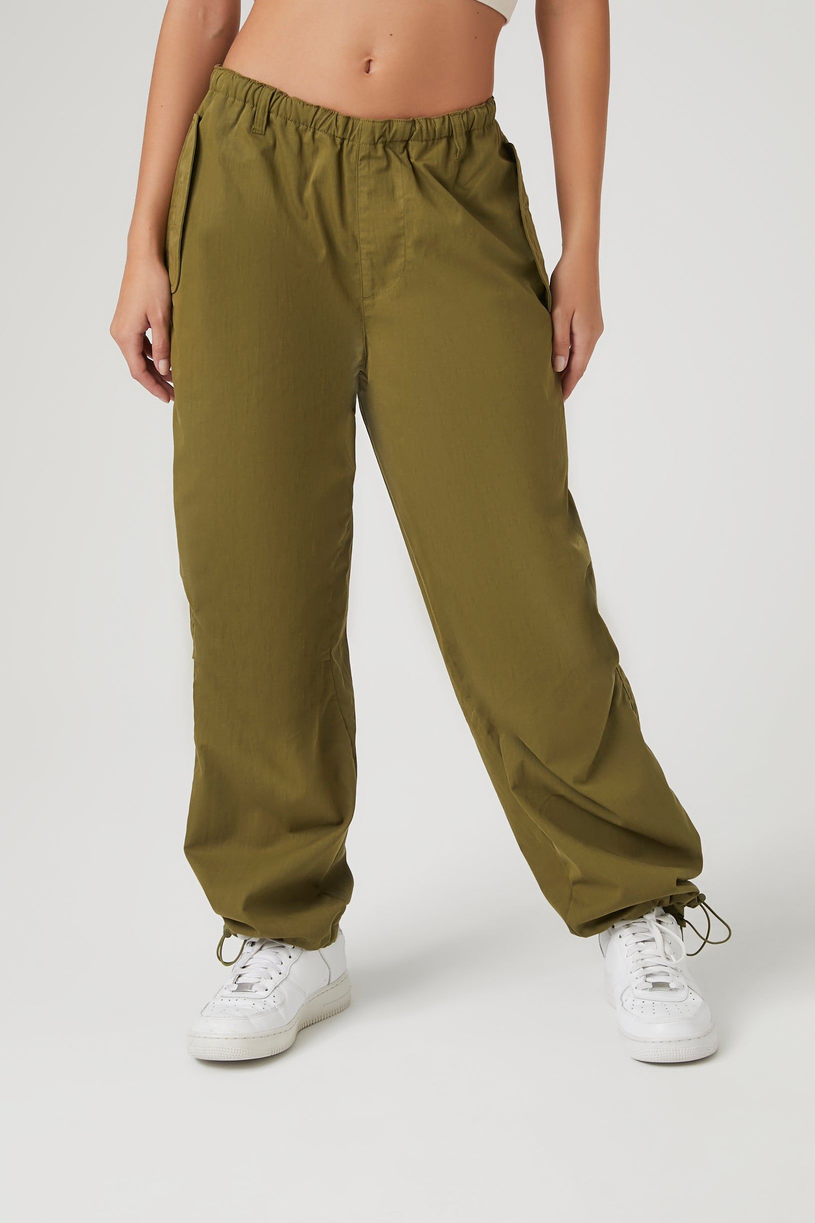 Pantalon parachute en sergé à jambes larges sold by Urban Planet product image thumbnail 2