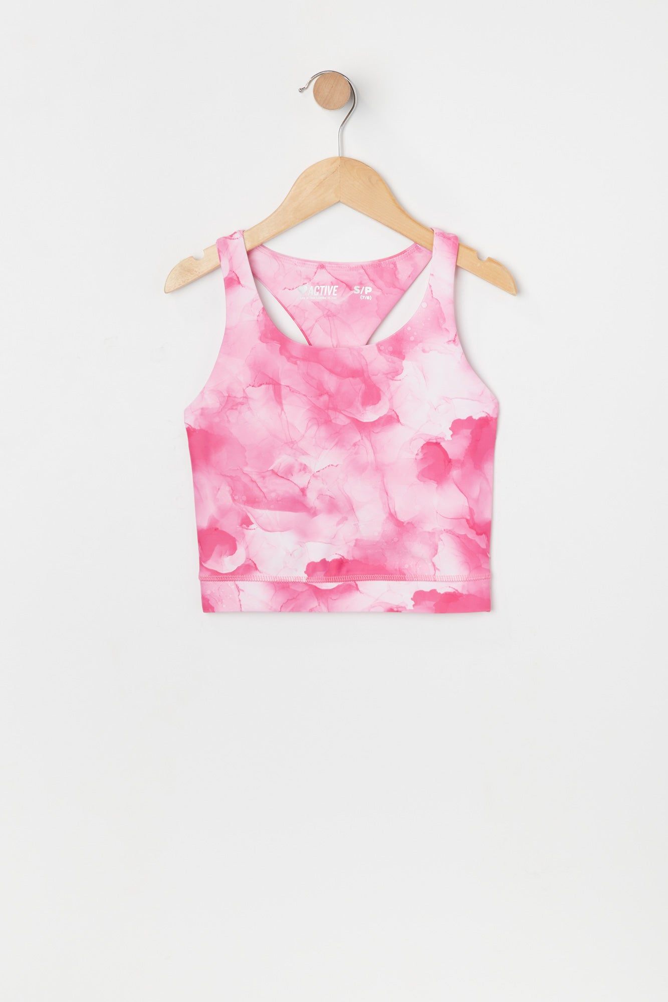 Débardeur Active à dos nageur imprimé rose pour fille sold by Urban Planet