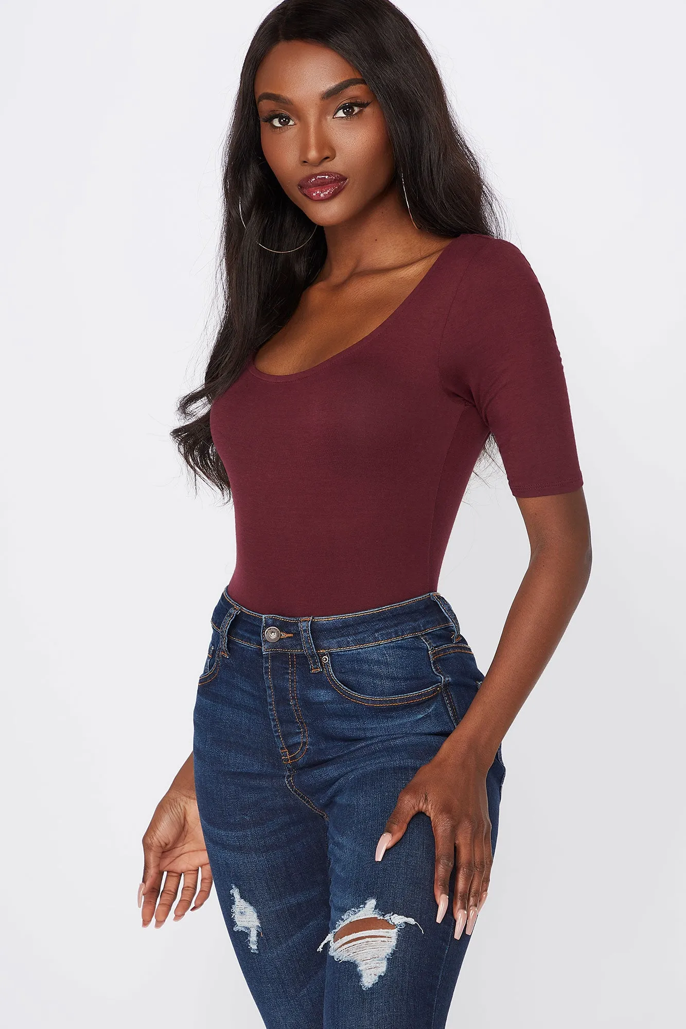 Scoop Neck T-Shirt sold by Urban Planet