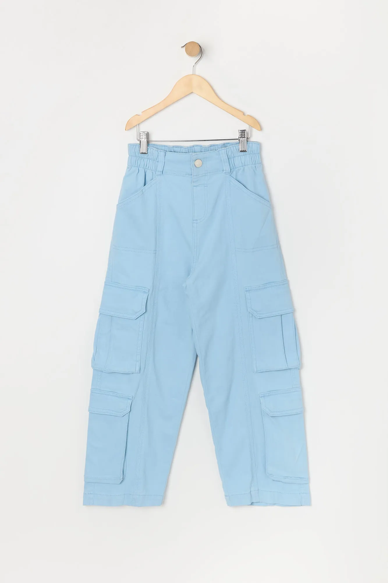 Pantalon cargo à jambe large avec poches multiples pour fille sold by Urban Planet