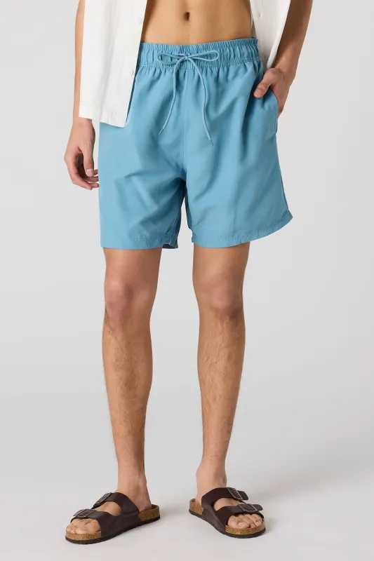 Solid Drawstring Swim Short sold by Urban Planet