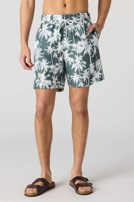 Printed Drawstring Swim Short sold by Urban Planet