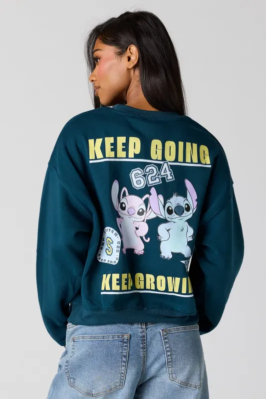 Stitch & Angel Graphic Fleece Sweatshirt sold by Urban Planet