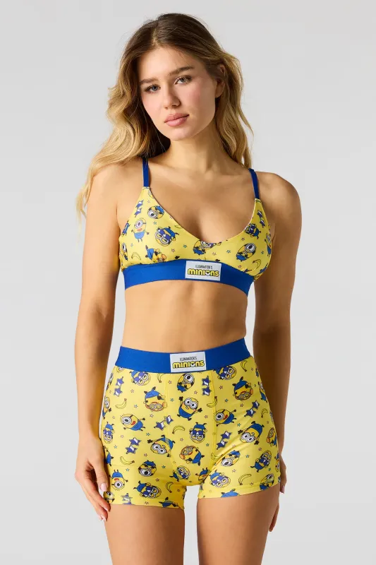 Minions Triangle Bra & Boy Short Set sold by Urban Planet