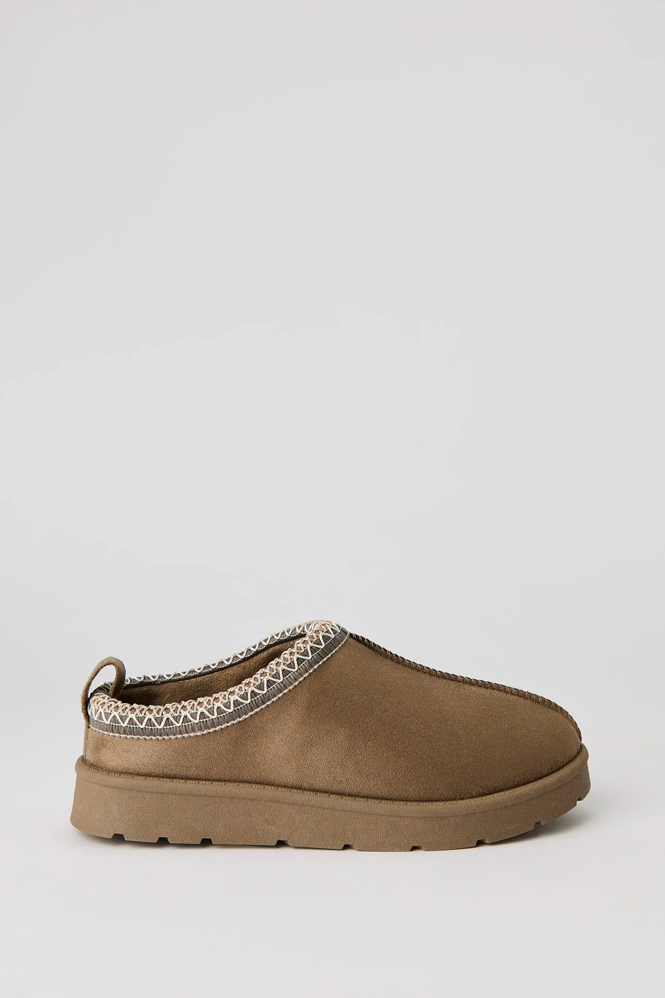 Faux Suede Embroidered Slipper Booties sold by Urban Planet product image thumbnail 2