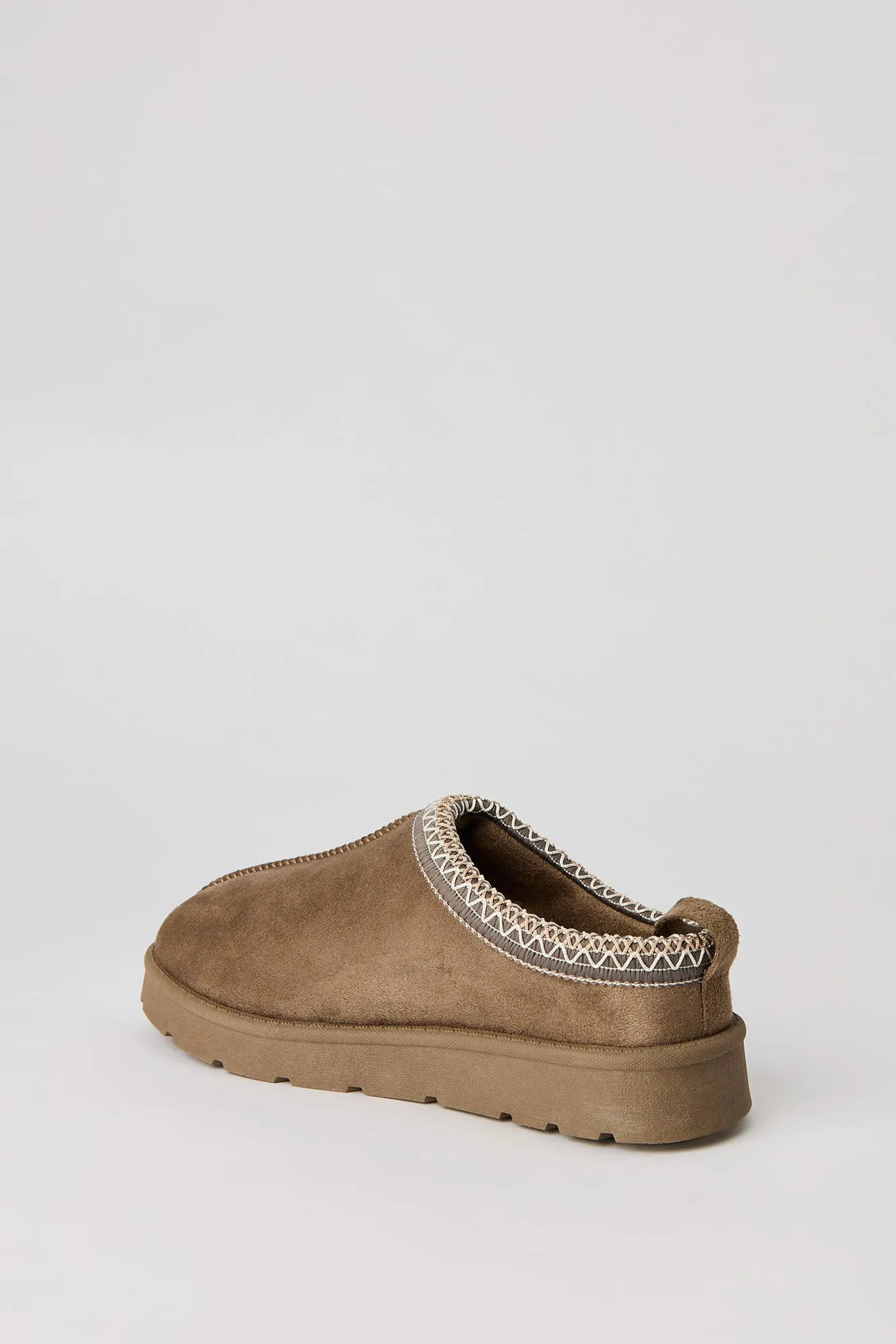 Faux Suede Embroidered Slipper Booties sold by Urban Planet product image thumbnail 4