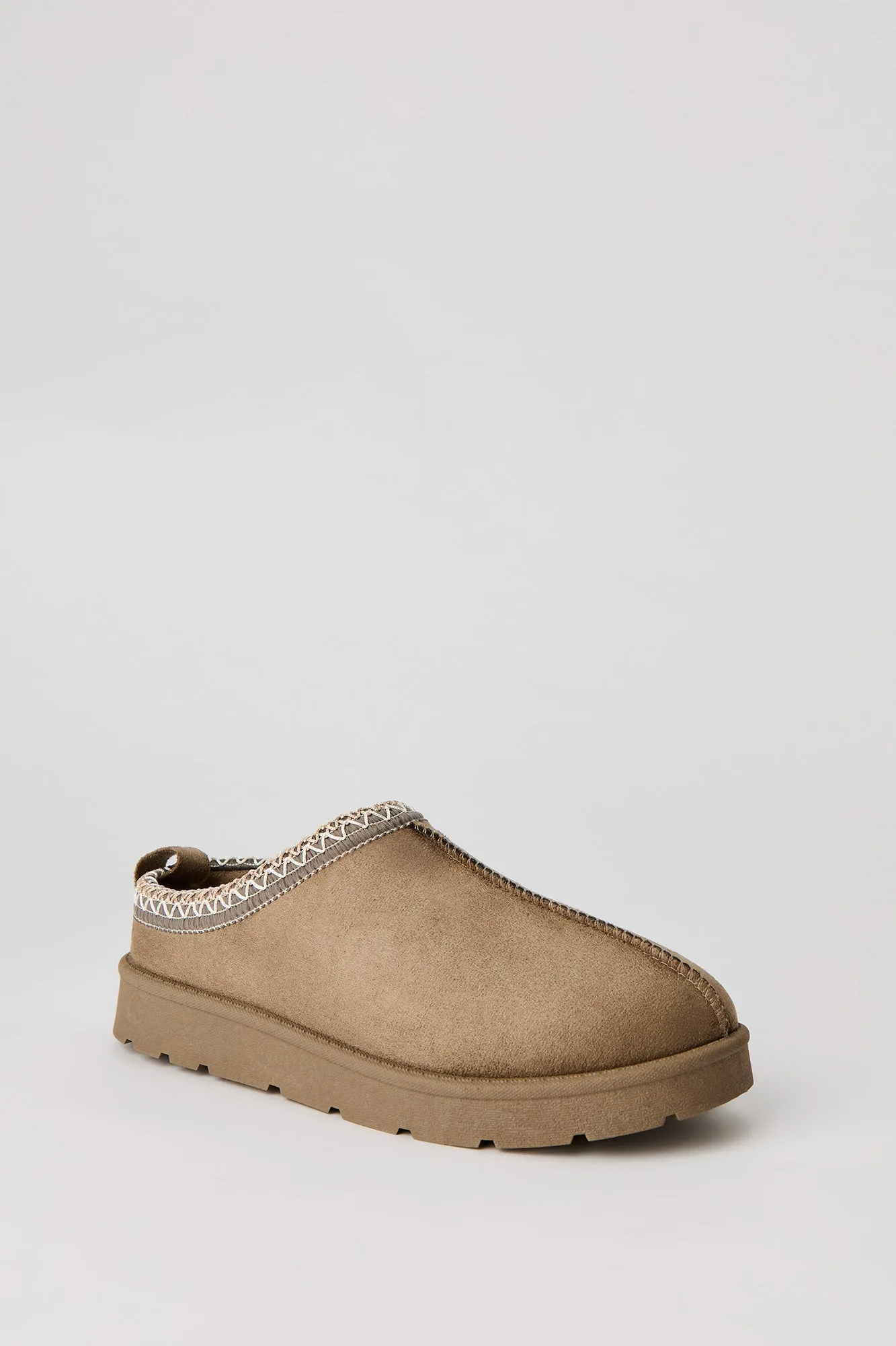 Faux Suede Embroidered Slipper Booties sold by Urban Planet product image thumbnail 3