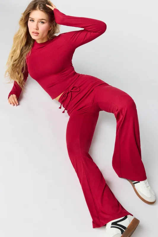 Active Ribbed Flare Pant sold by Urban Planet