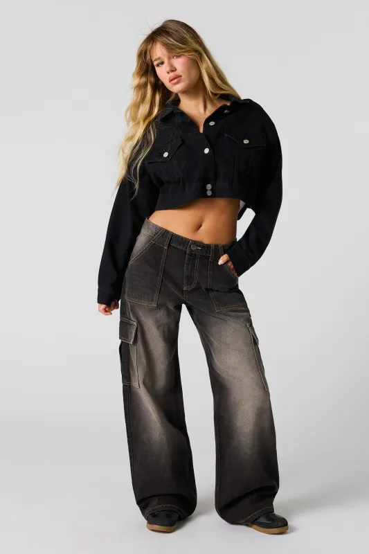 Low Rise Cargo Jean sold by Urban Planet