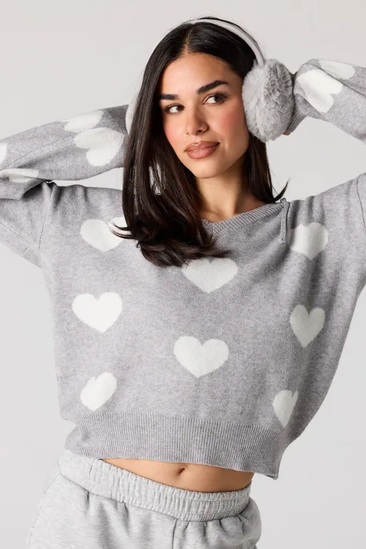 Jacquard Knit Hoodie Sweater sold by Urban Planet