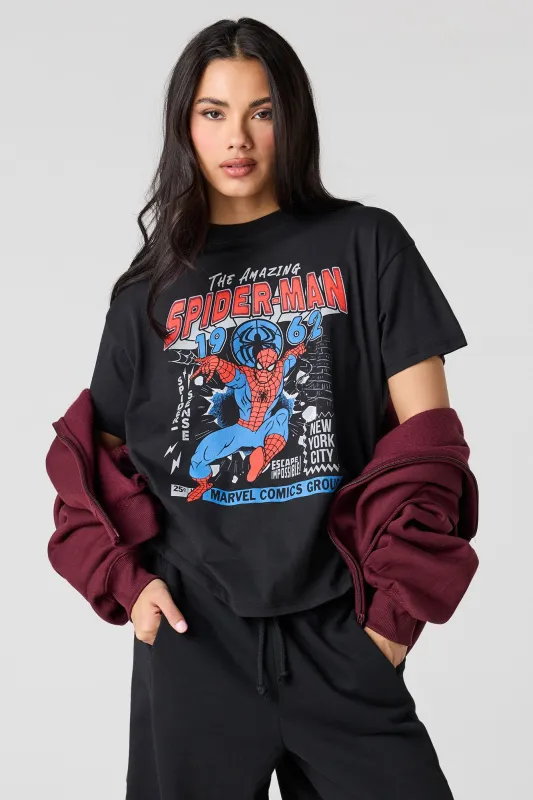 The Amazing Spider-Man Graphic Boyfriend T-Shirt sold by Urban Planet