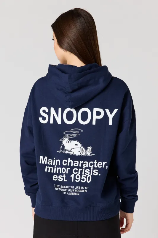 Snoopy HD Print Fleece Hoodie sold by Urban Planet