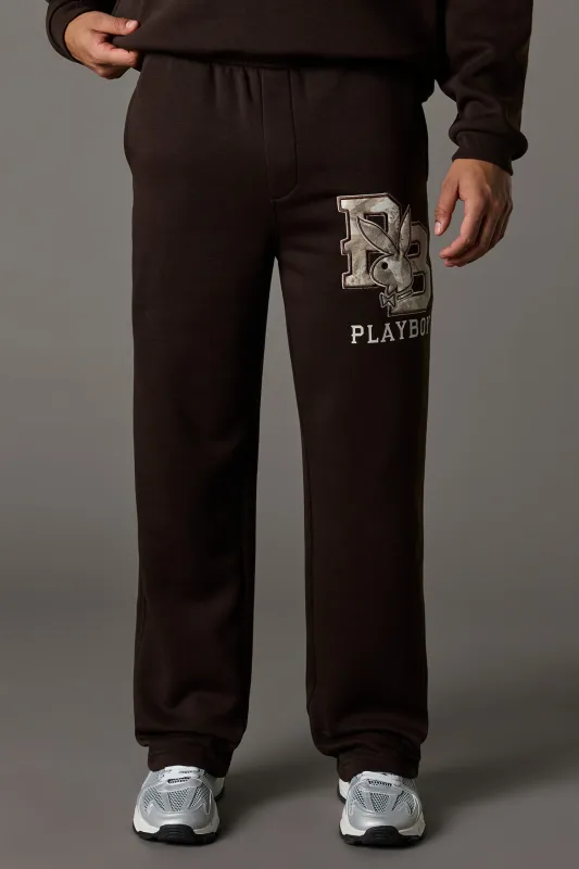 Chenille Embroidered Playboy Fleece Sweatpant sold by Urban Planet