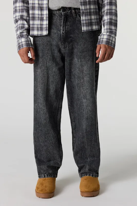 Baggy Washed Black Jean sold by Urban Planet