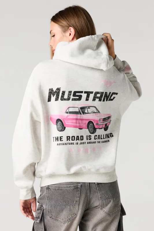 Ford Mustang Embroidered Fleece Hoodie sold by Urban Planet