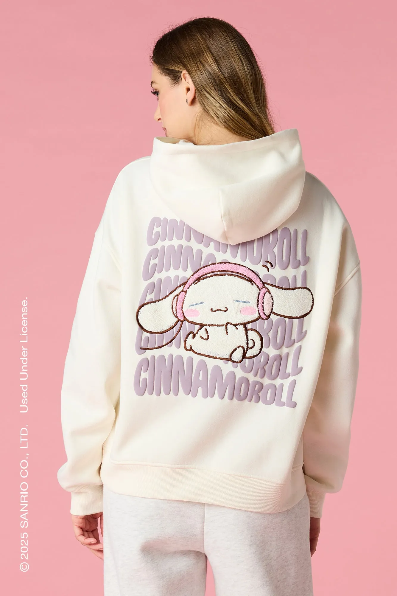 Cinnamoroll™ Chenille Embroidered Fleece Hoodie sold by Urban Planet